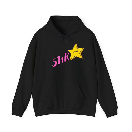 ST4R black oversized hoodie