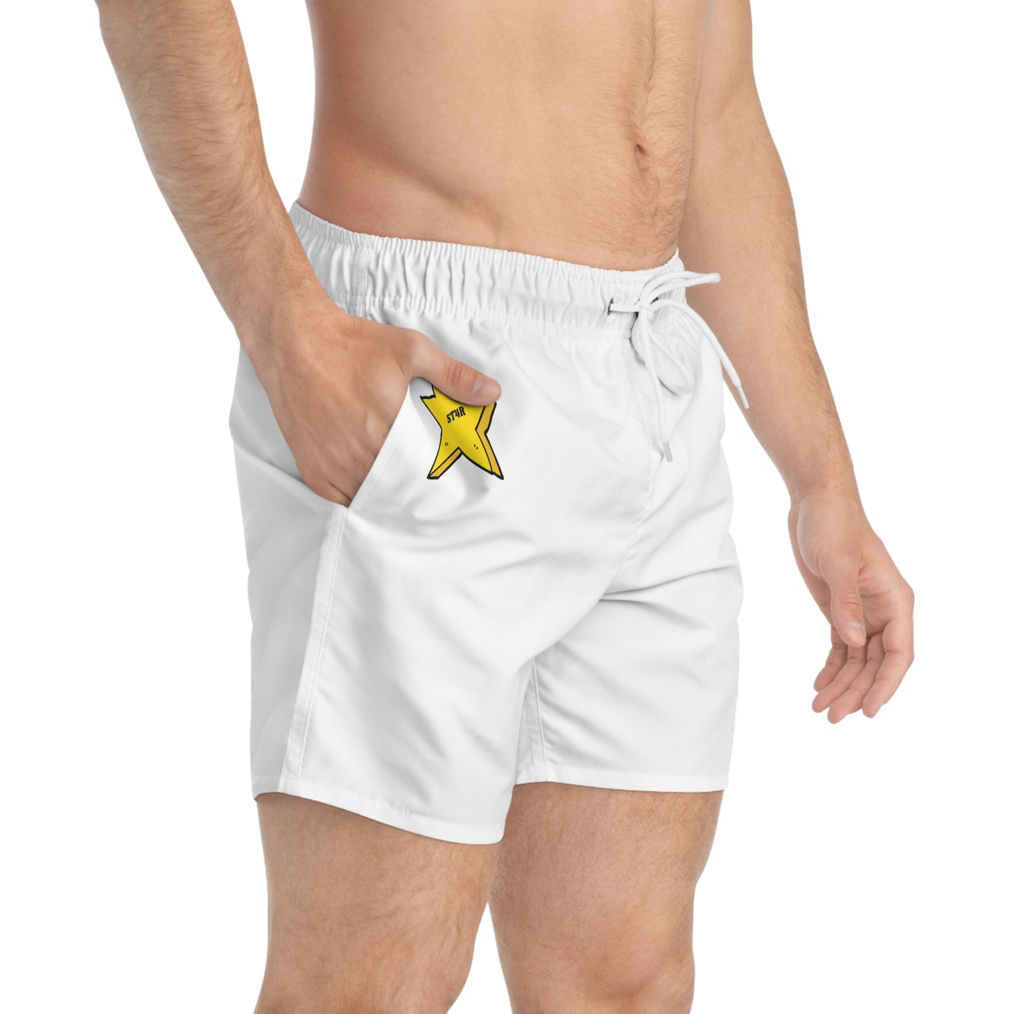 ST4R White Swim shorts