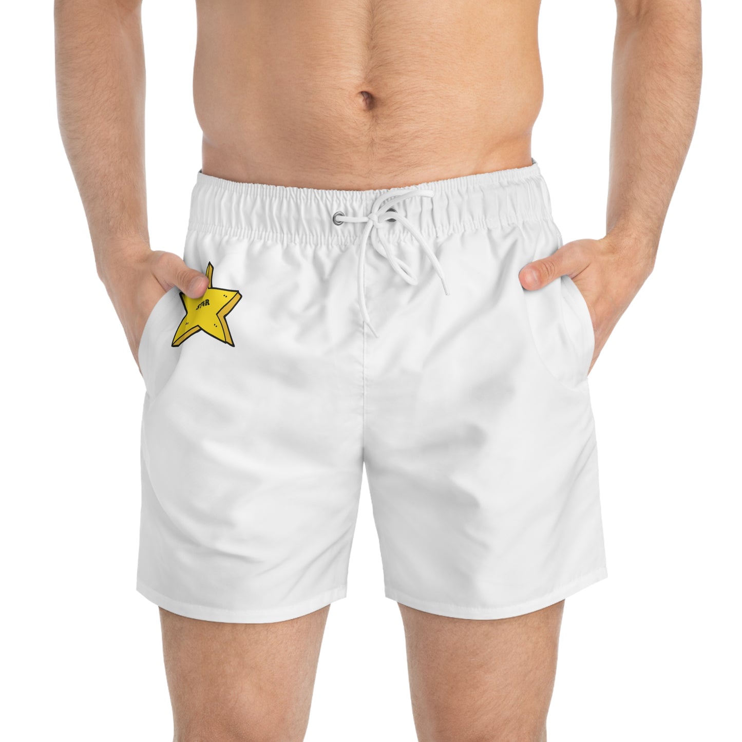 ST4R White Swim shorts